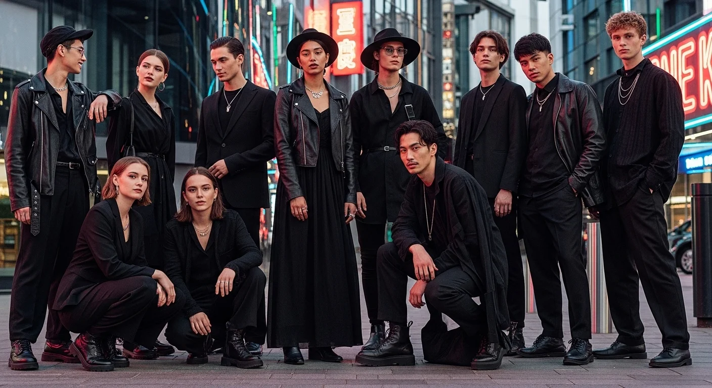 instagram captions for all black outfits