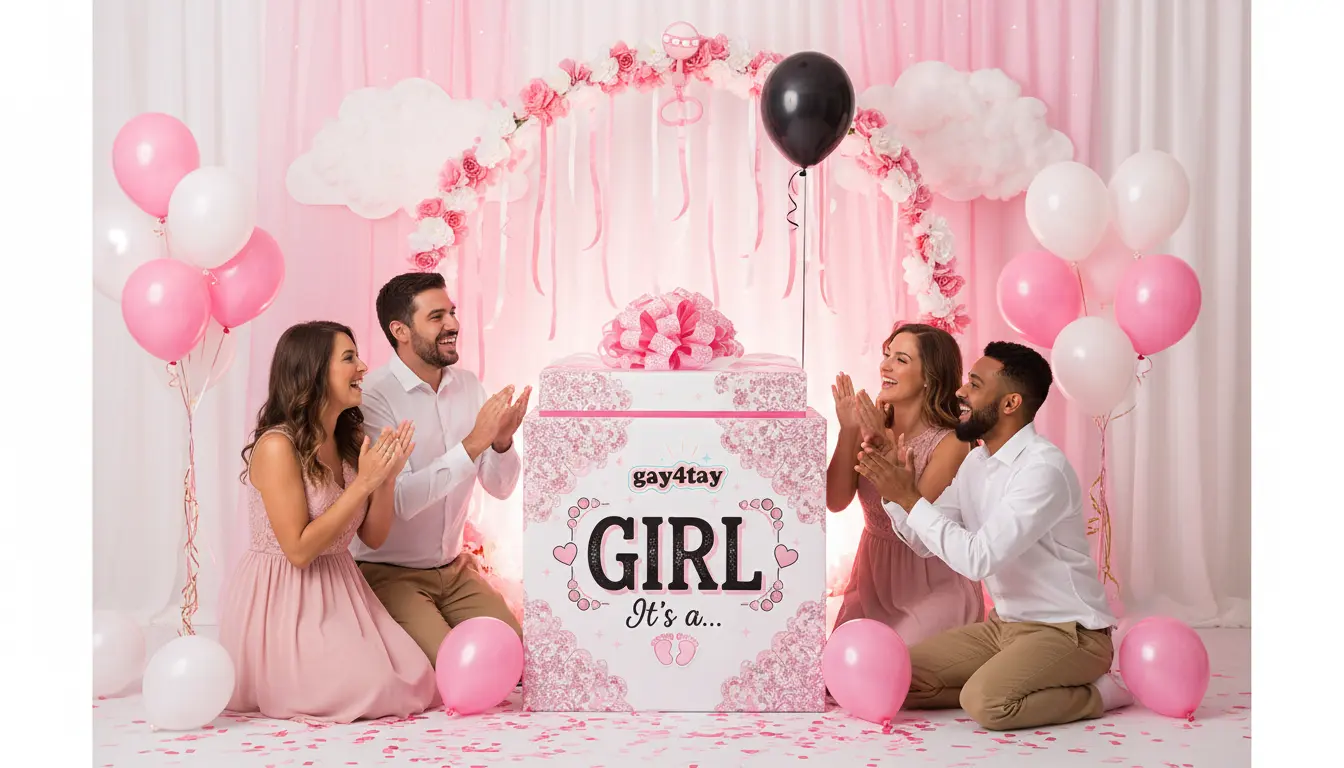 gender reveal captions for girl