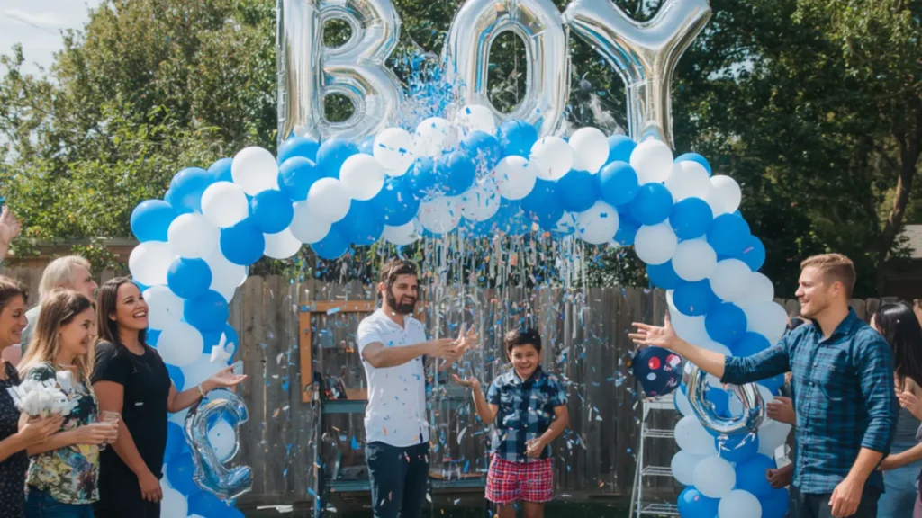 gender reveal captions for boy