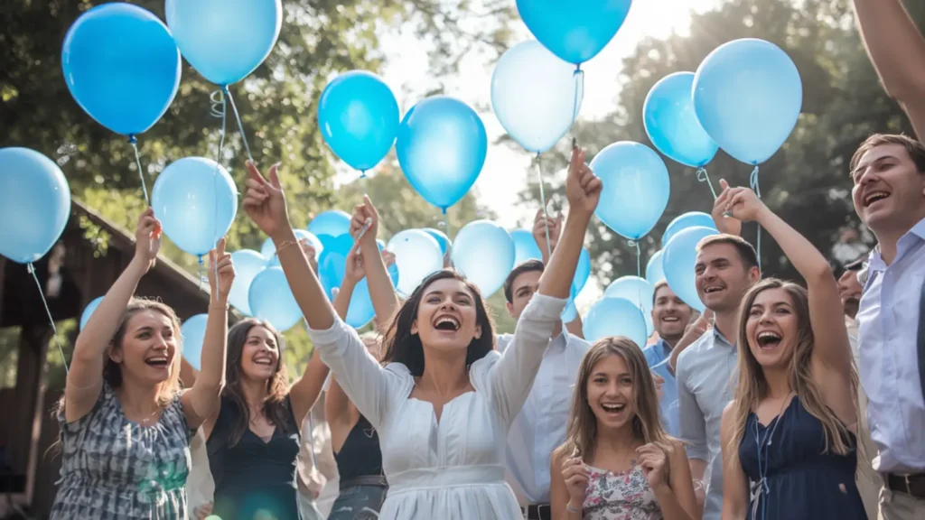 gender reveal captions for boy
