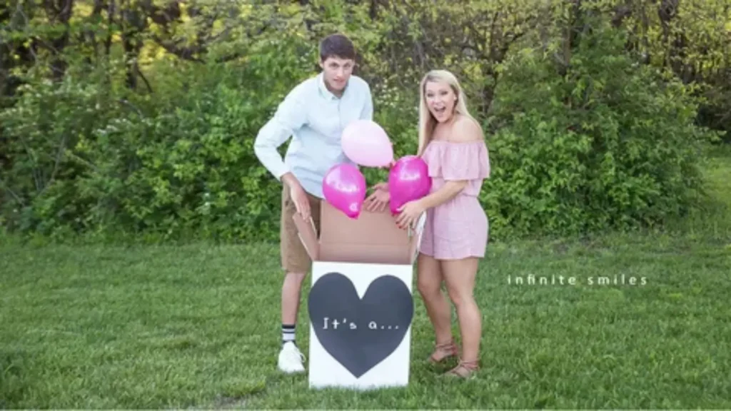 gender reveal captions for girl