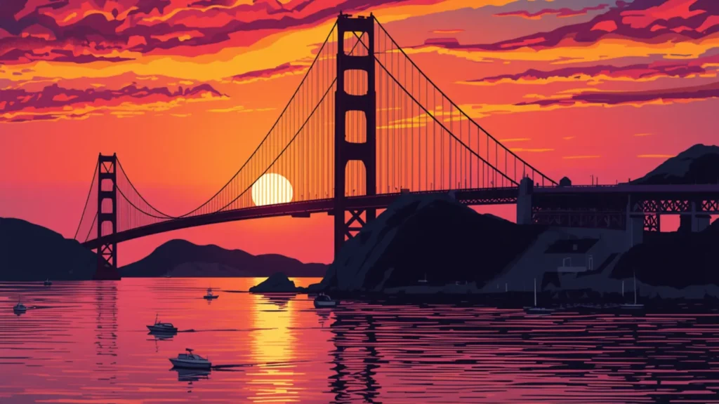 golden gate bridge captions