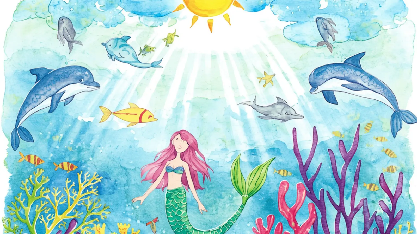 mermaid captions