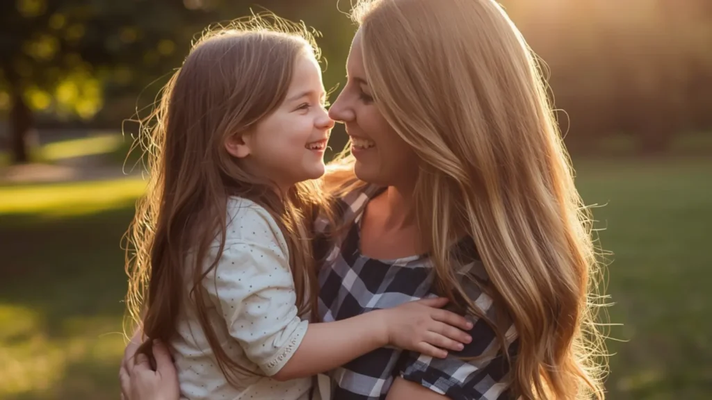 mother daughter caption