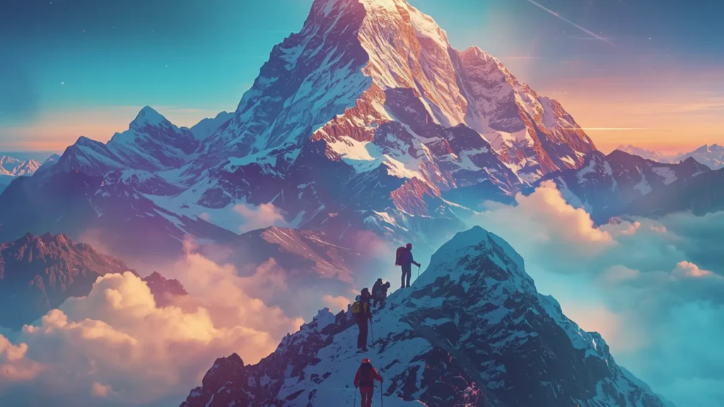 mountaineering captions