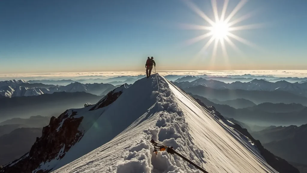mountaineering captions