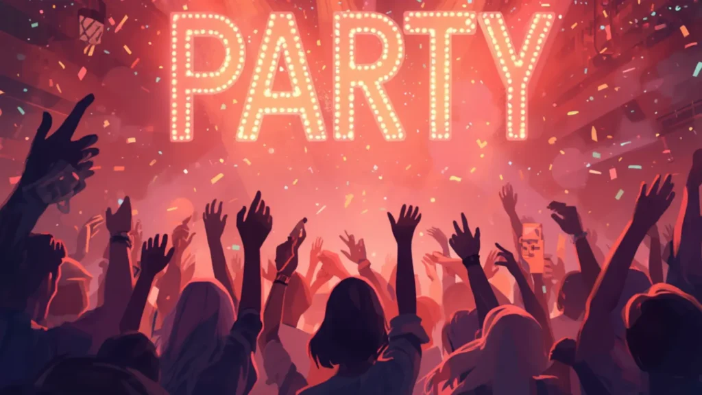 party captions on instagram