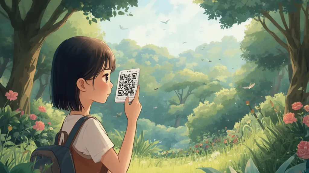 qr code caption