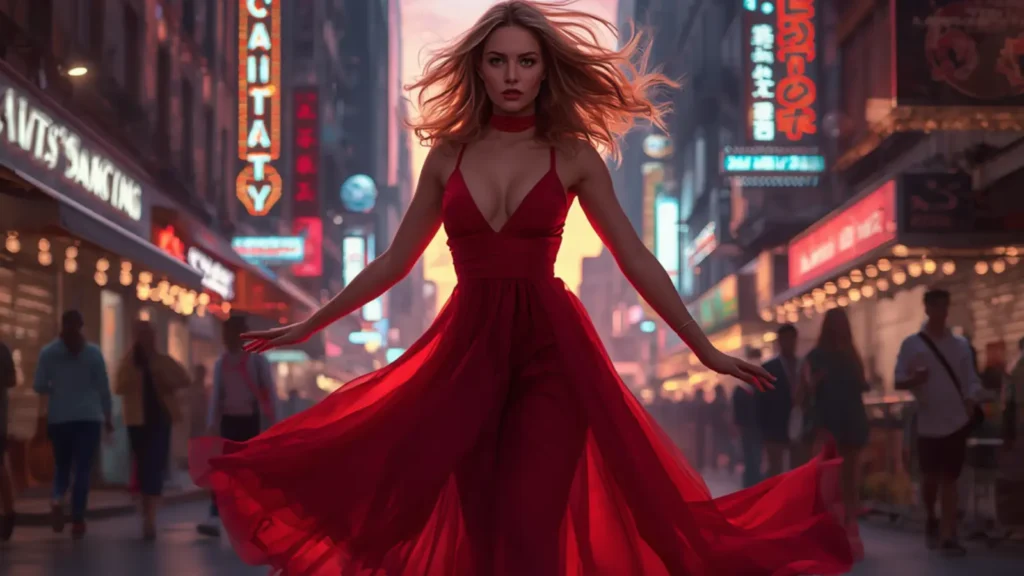red-dress-caption