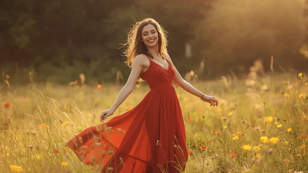 red-dress-caption