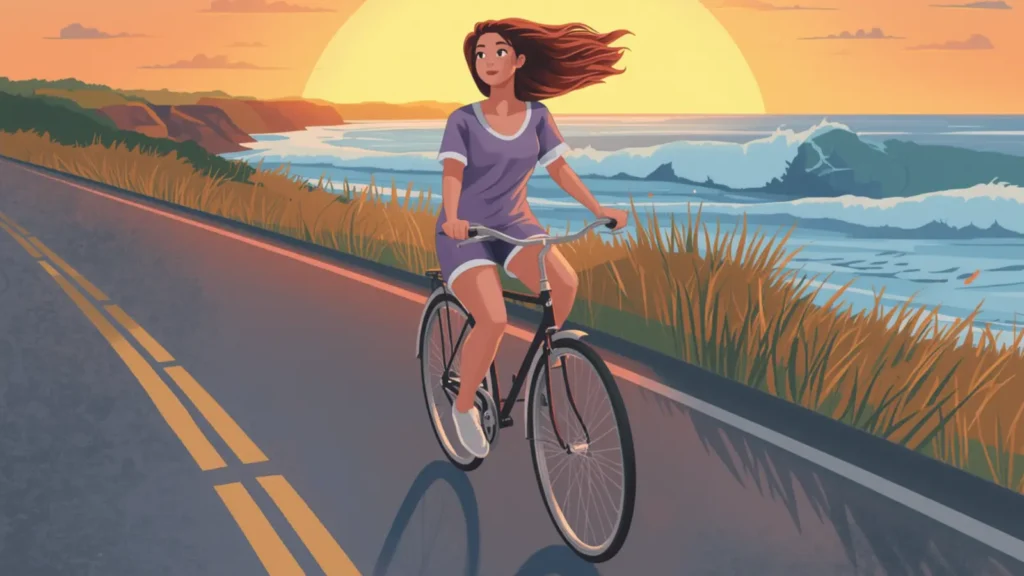 riding bike captions