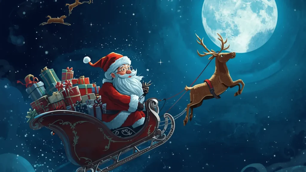 santa picture captions