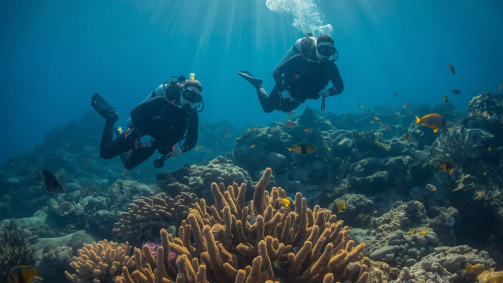 scuba diving captions