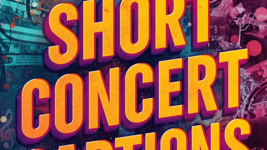 short concert captions for instagram