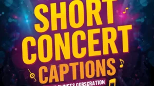 short concert captions for instagram