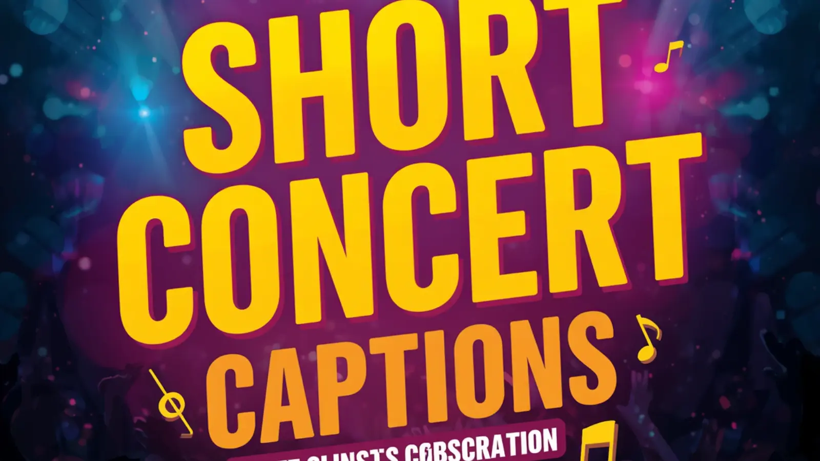 short concert captions for instagram