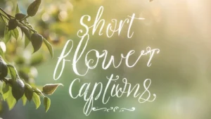 short flower captions for instagram
