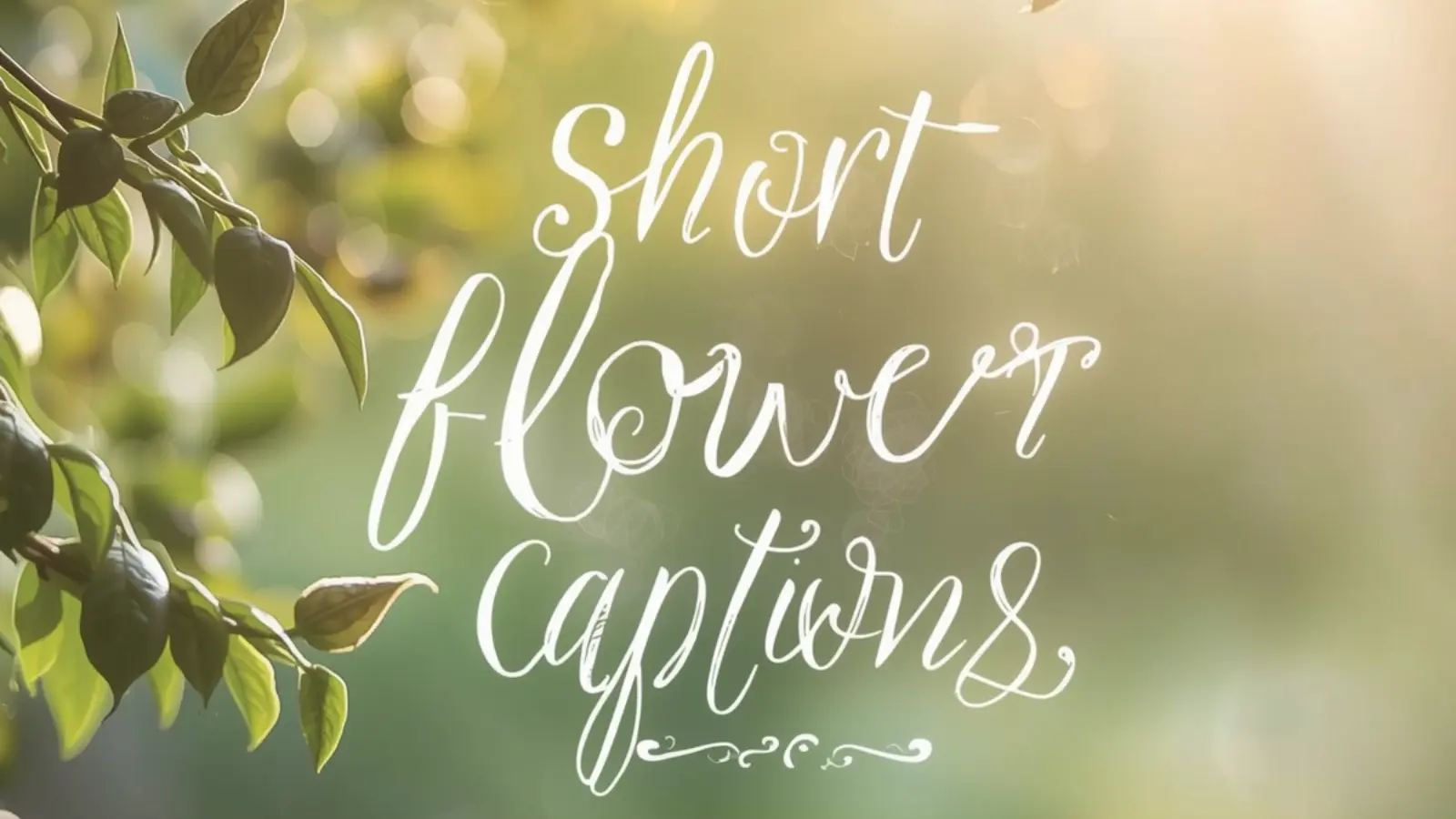 short flower captions for instagram