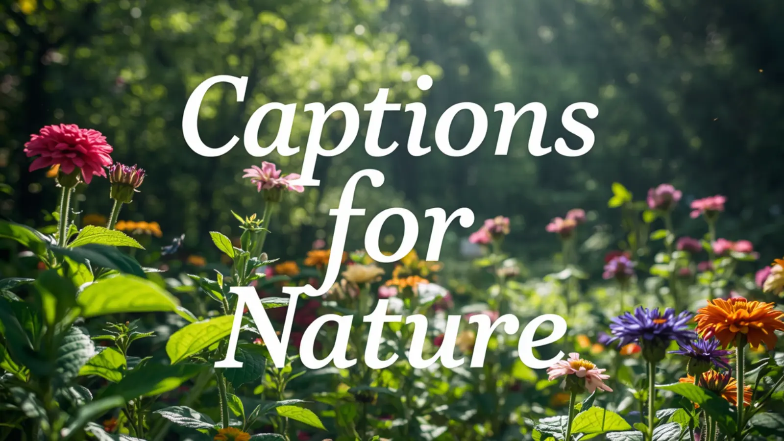 captions for nature